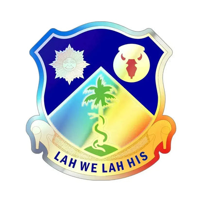 134th Cavalry Regiment (U.S. Army) Holographic STICKER Die-Cut Vinyl Decal 6 Inch Holographic - The Sticker Space