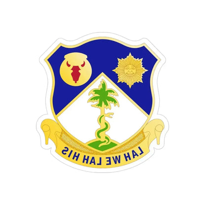 134th Cavalry Regiment (U.S. Army) REVERSE PRINT Transparent Die-Cut STICKER - The Sticker Space