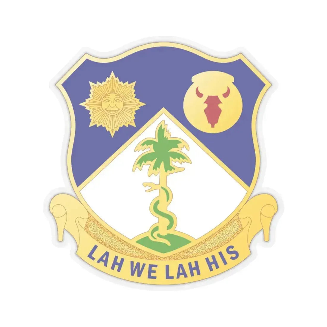 134th Cavalry Regiment (U.S. Army) STICKER Vinyl Kiss-Cut Decal 4 Inch Transparent - The Sticker Space
