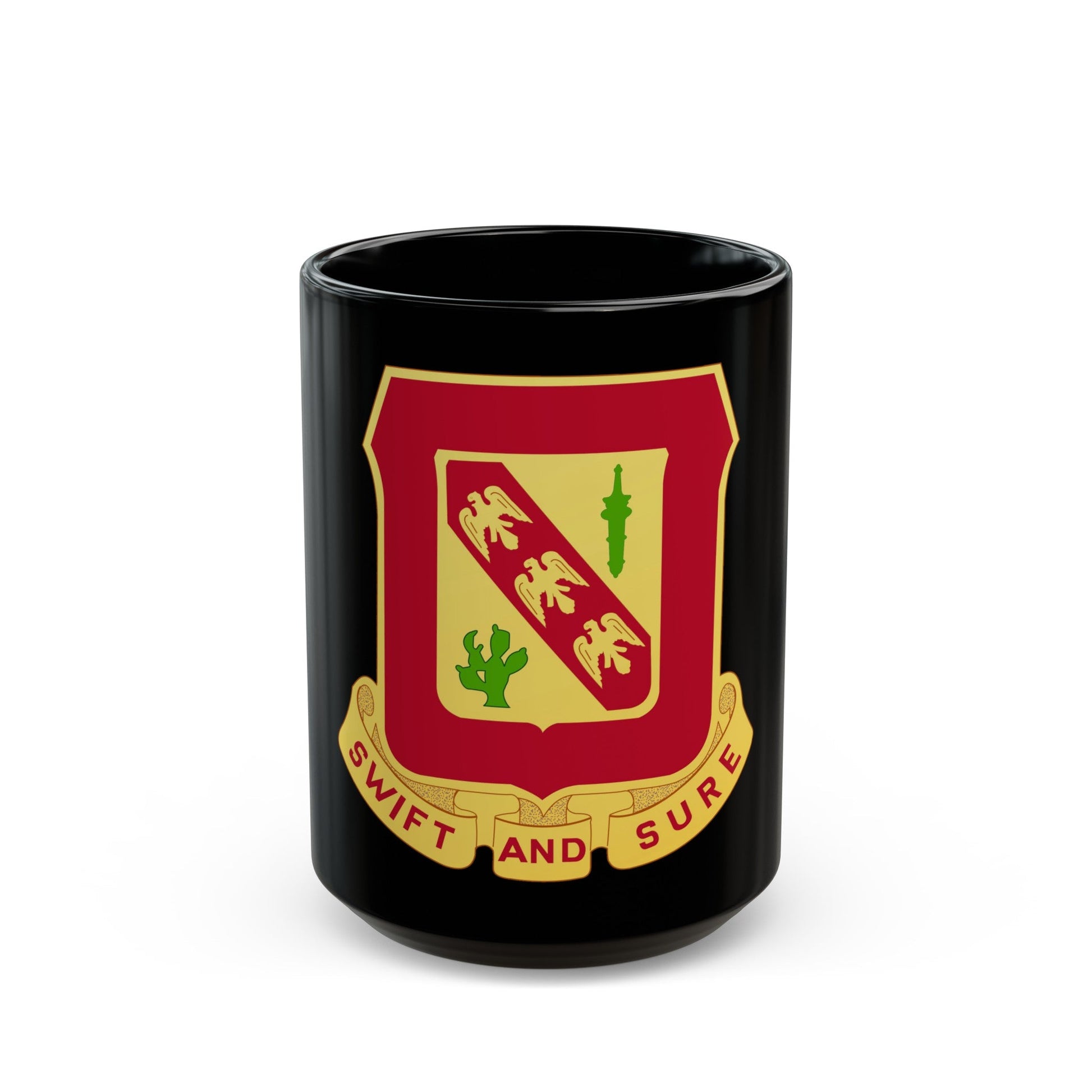 134th Field Artillery Battalion (U.S. Army) Black Coffee Mug-15oz-The Sticker Space