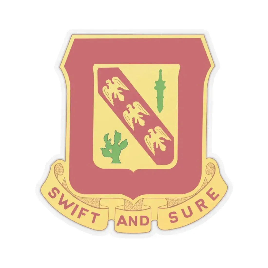 134th Field Artillery Battalion (U.S. Army) STICKER Vinyl Kiss-Cut Decal 3 Inch Transparent - The Sticker Space