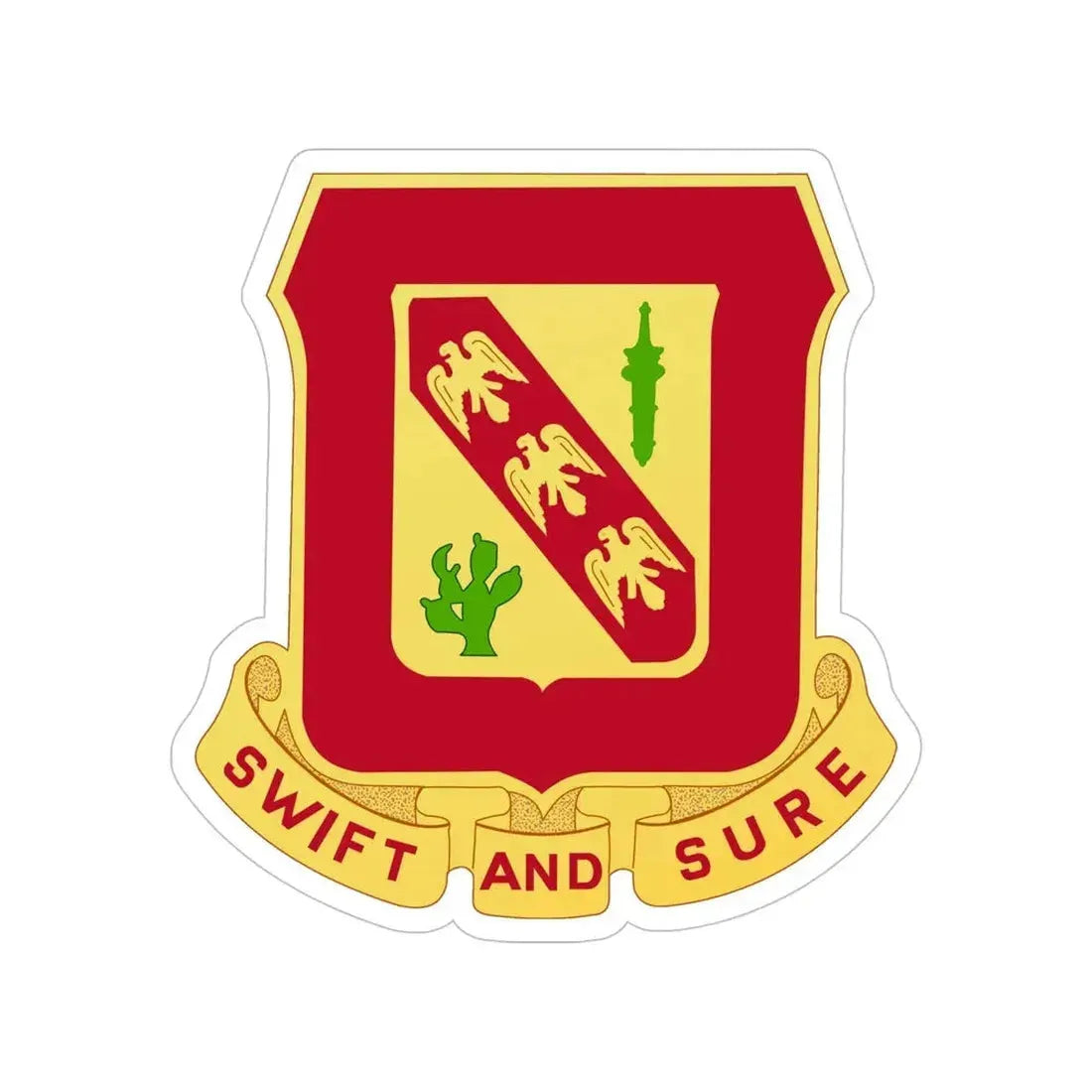 134th Field Artillery Battalion (U.S. Army) Transparent STICKER Die-Cut Vinyl Decal - The Sticker Space