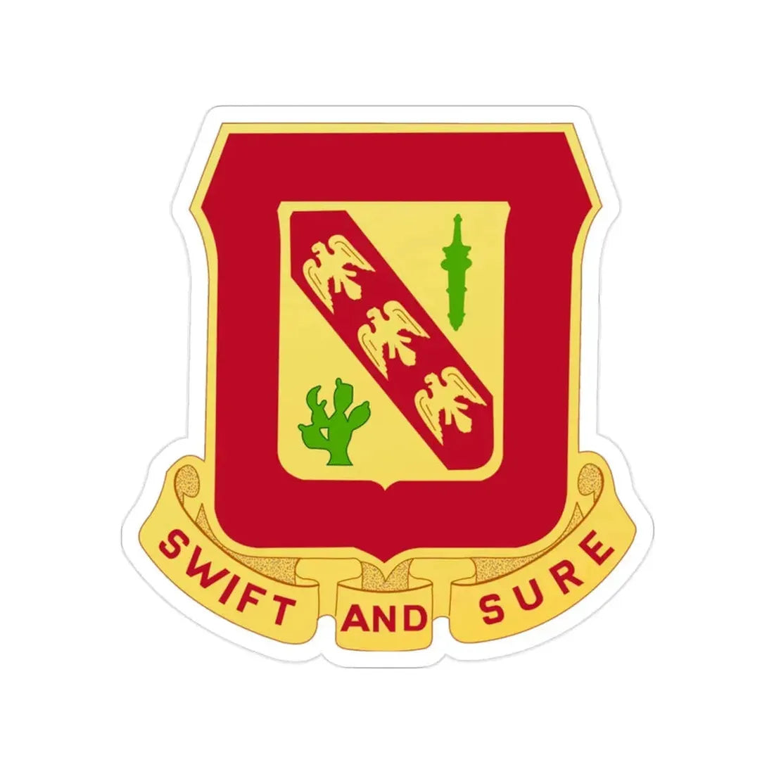 134th Field Artillery Battalion (U.S. Army) Transparent STICKER Die-Cut Vinyl Decal - The Sticker Space