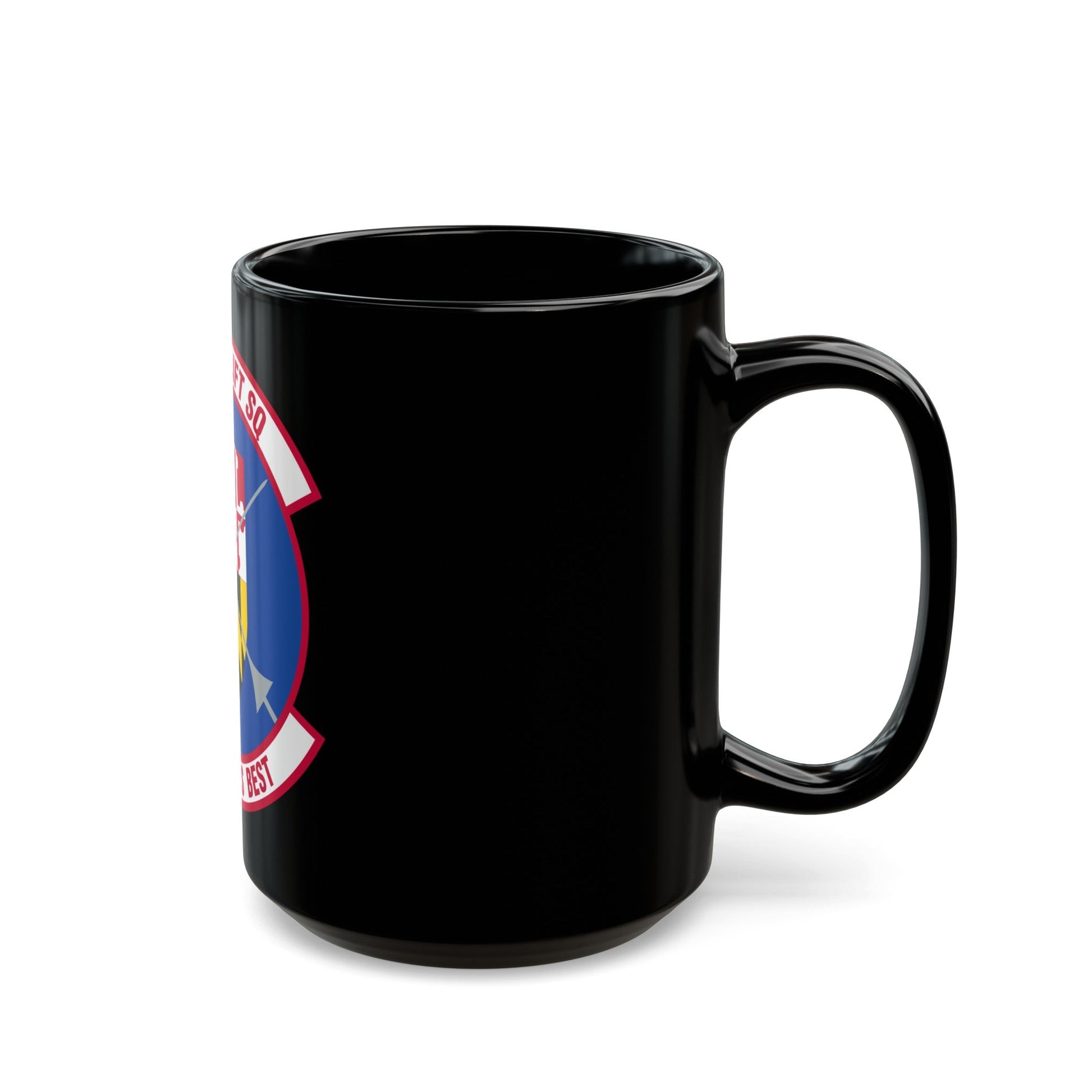 135 Airlift Squadron (U.S. Air Force) Black Coffee Mug-The Sticker Space