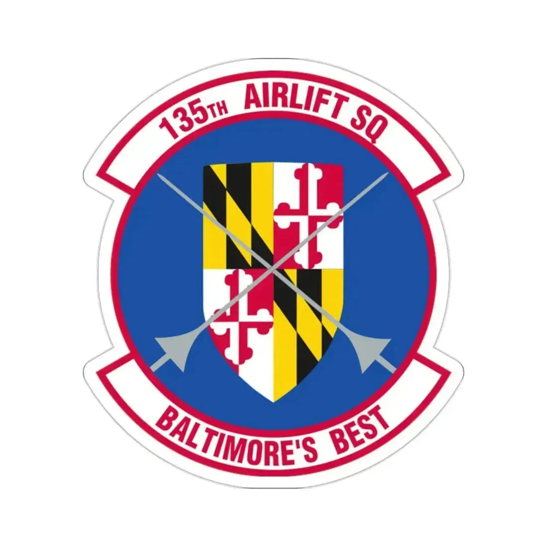 135 Airlift Squadron (U.S. Air Force) STICKER Vinyl Die-Cut Decal 2 Inch - The Sticker Space