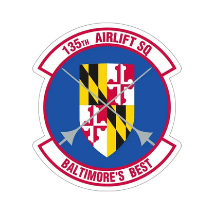 135 Airlift Squadron (U.S. Air Force) STICKER Vinyl Die-Cut Decal 5 Inch - The Sticker Space