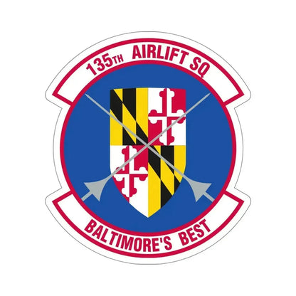 135 Airlift Squadron (U.S. Air Force) STICKER Vinyl Die-Cut Decal 6 Inch - The Sticker Space