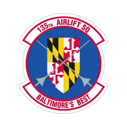 135 Airlift Squadron (U.S. Air Force) STICKER Vinyl Die-Cut Decal - The Sticker Space