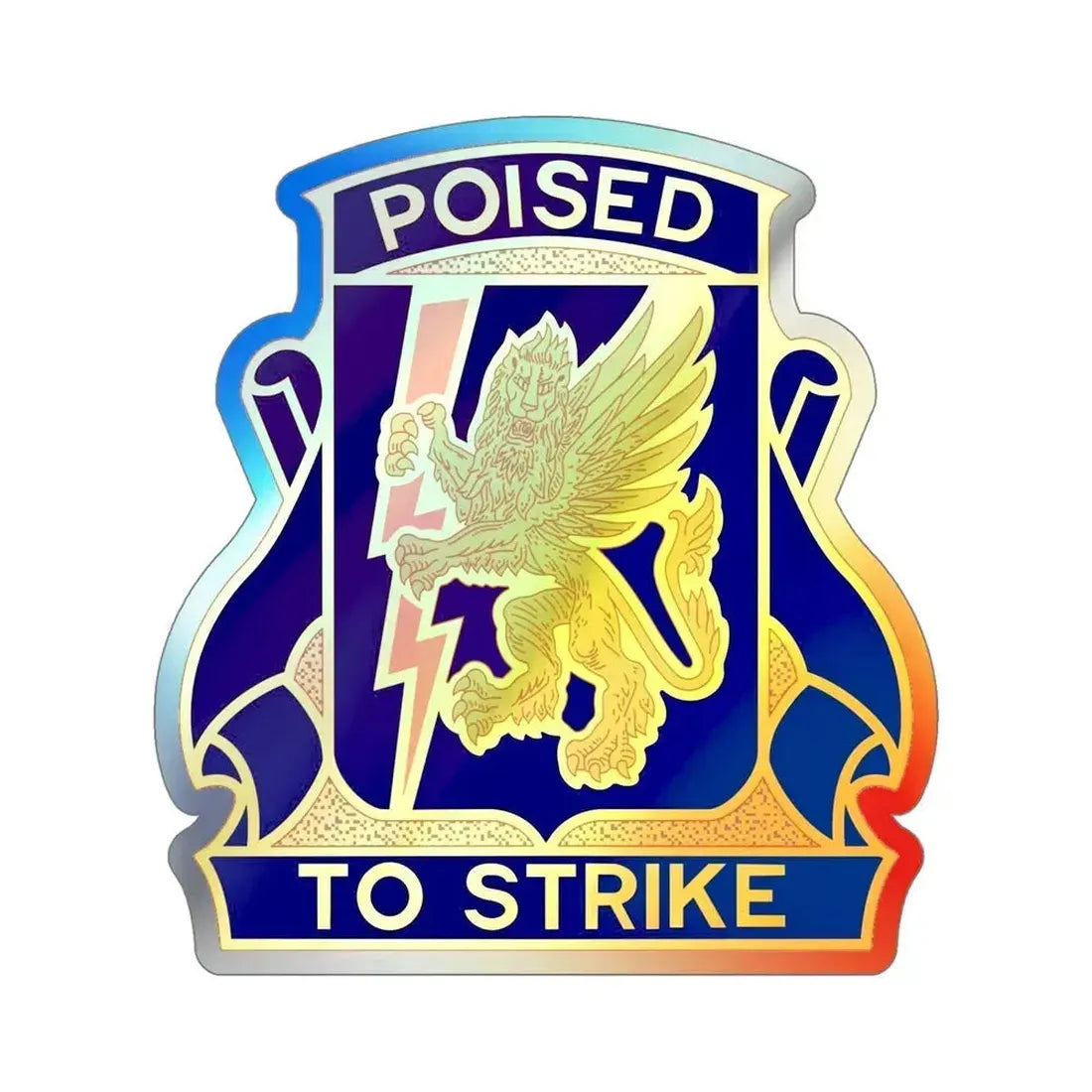 135 Aviation Regiment (U.S. Army) Holographic STICKER Die-Cut Vinyl Decal 5 Inch Holographic - The Sticker Space