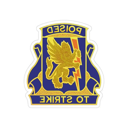 135 Aviation Regiment (U.S. Army) REVERSE PRINT Transparent Die-Cut STICKER 6 Inch Die-Cut Transparent - The Sticker Space