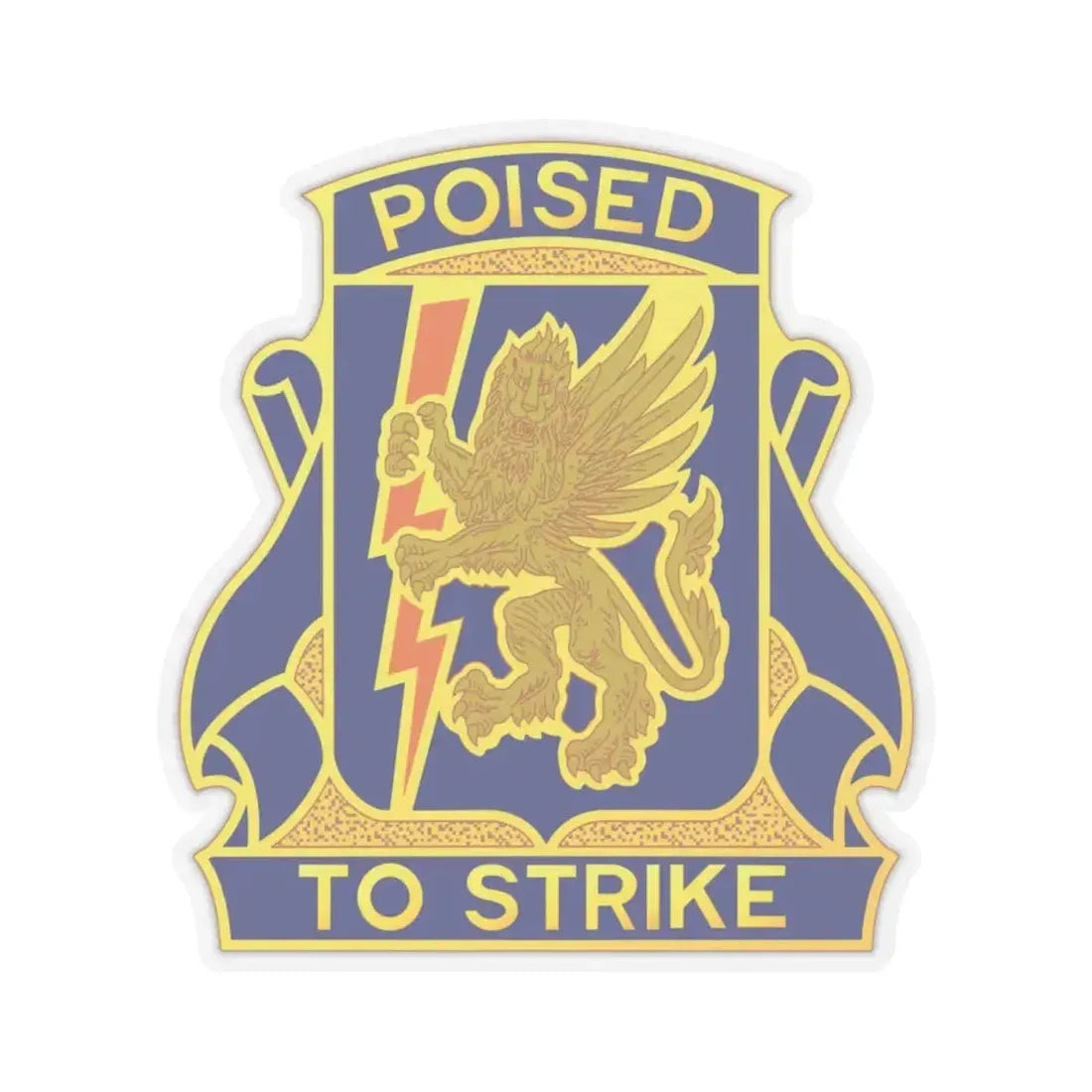 135 Aviation Regiment (U.S. Army) STICKER Vinyl Kiss-Cut Decal 4 Inch Transparent - The Sticker Space