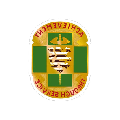 135 Evacuation Hospital (U.S. Army) REVERSE PRINT Transparent Die-Cut STICKER 6 Inch Die-Cut Transparent - The Sticker Space