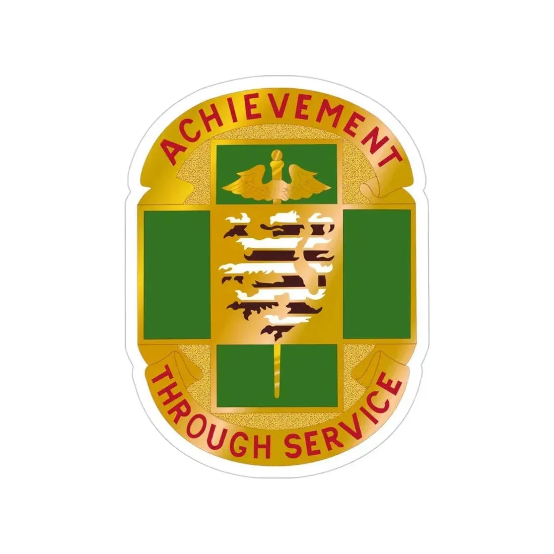 135 Evacuation Hospital (U.S. Army) Transparent STICKER Die-Cut Vinyl Decal 4 Inch - The Sticker Space