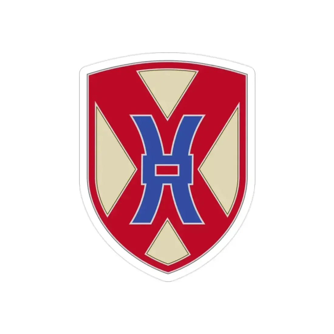 135 Sustainment Command (U.S. Army) REVERSE PRINT Transparent Die-Cut STICKER 2 Inch Die-Cut Transparent - The Sticker Space