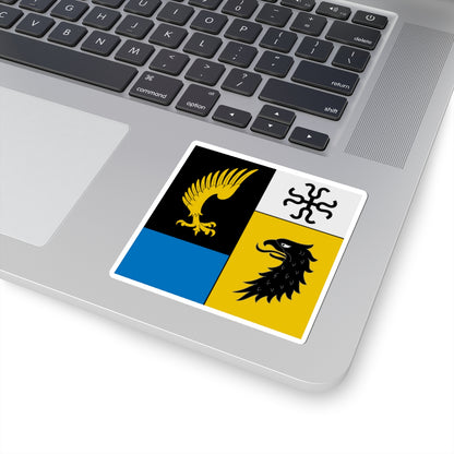 Flag of Josef Stubi (Switzerland) STICKER Vinyl Kiss-Cut Decal