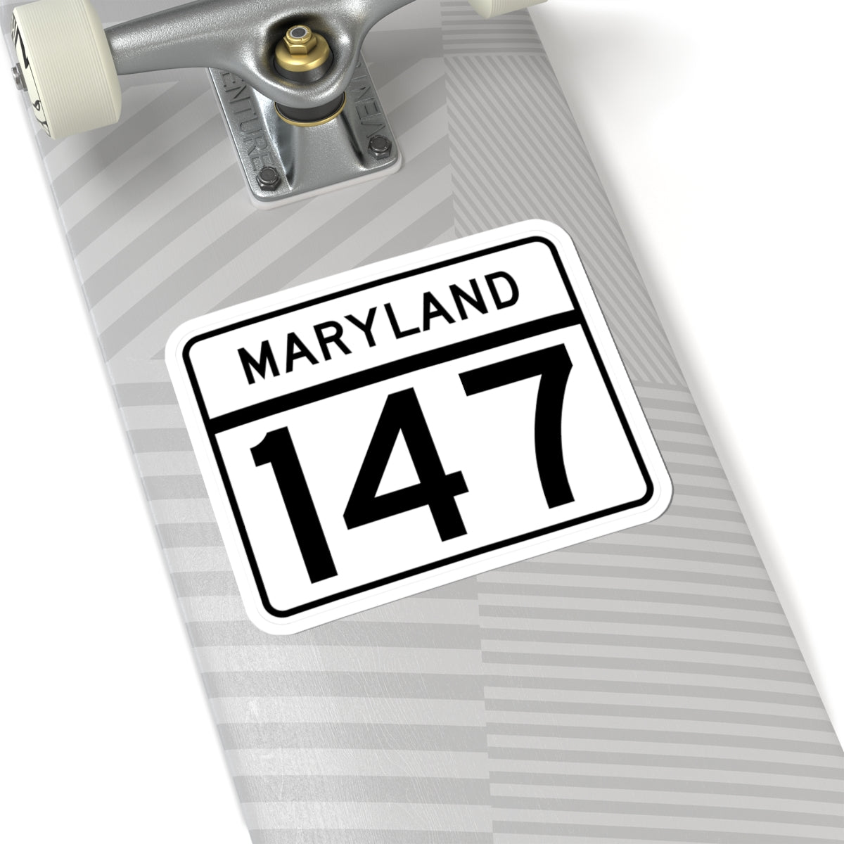 MD Route 147 (Maryland) (Road Sign) STICKER Vinyl Kiss-Cut Decal