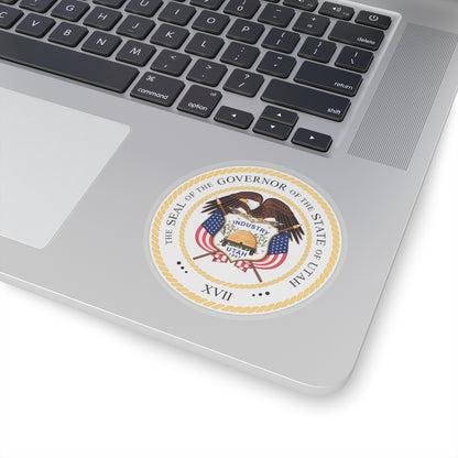 Seal of the Governor of Utah v2 - STICKER Vinyl Kiss-Cut Decal