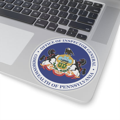 Seal of the Inspector General of Pennsylvania - STICKER Vinyl Kiss-Cut Decal