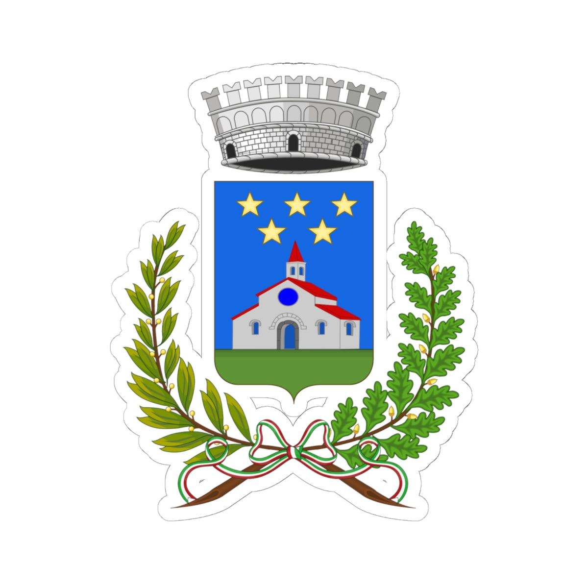 Bargagli-Stemma (Italy) (Coat of Arms) STICKER Vinyl Kiss-Cut Decal