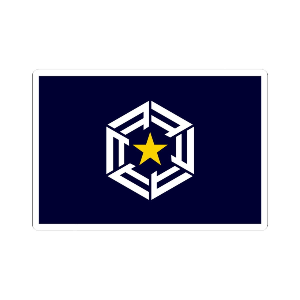 Flag of Ōmu Hokkaido (Japan) STICKER Vinyl Kiss-Cut Decal