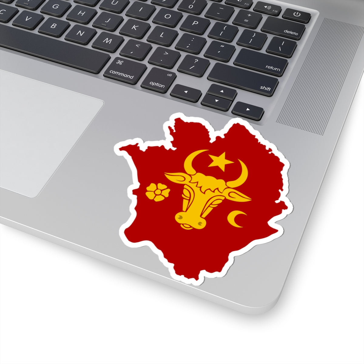 Flag-map of the Principality of Moldavia (Moldova) STICKER Vinyl Kiss-Cut Decal