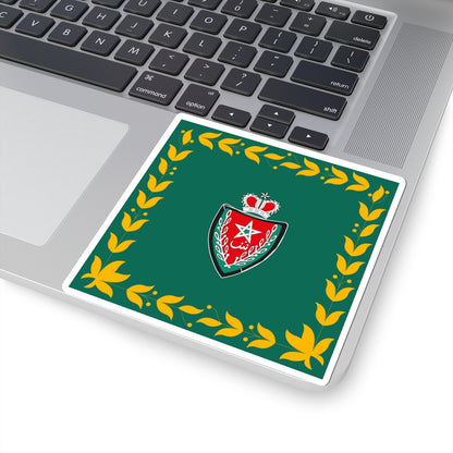 Flag of the DGSN (Morocco) STICKER Vinyl Kiss-Cut Decal