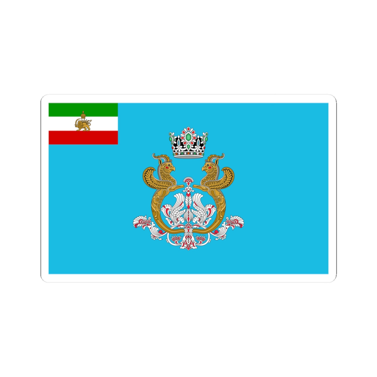 Imperial Standard of the Shahbanou of Iran (Iran) STICKER Vinyl Kiss-Cut Decal