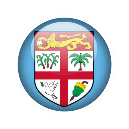 Flag orb Fiji (Fiji) STICKER Vinyl Kiss-Cut Decal