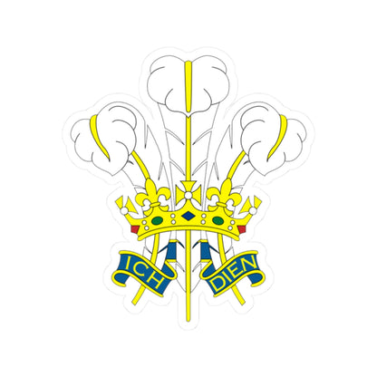 Badge of the Prince of Wales (United Kingdom) (Coat of Arms) STICKER Vinyl Kiss-Cut Decal