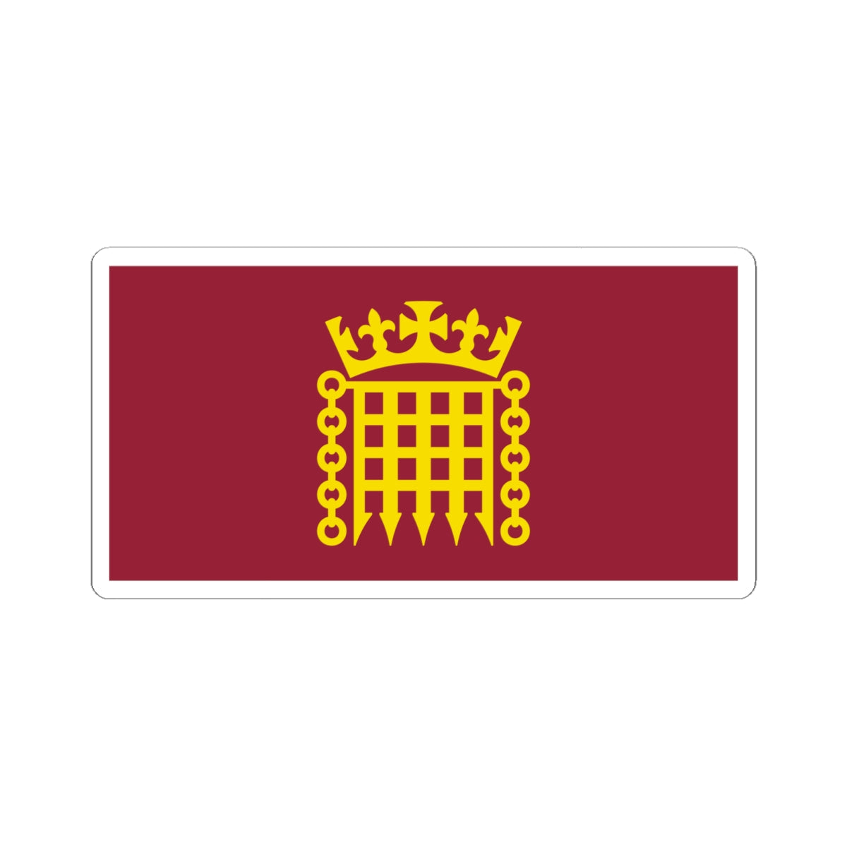 Flag House of Lords (United Kingdom) STICKER Vinyl Kiss-Cut Decal