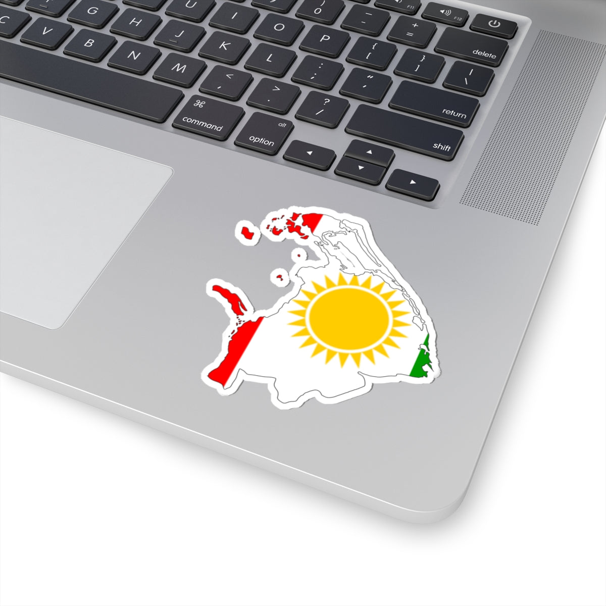 Northern Province Flag-map (Sri Lanka) STICKER Vinyl Kiss-Cut Decal
