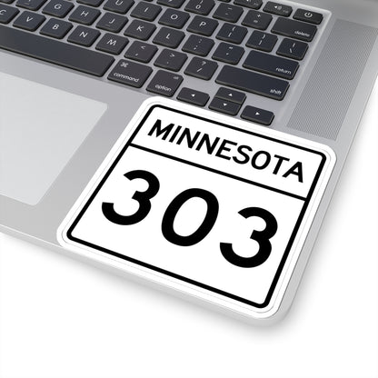 MN-303 1948 (Minnesota) (Road Sign) STICKER Vinyl Kiss-Cut Decal