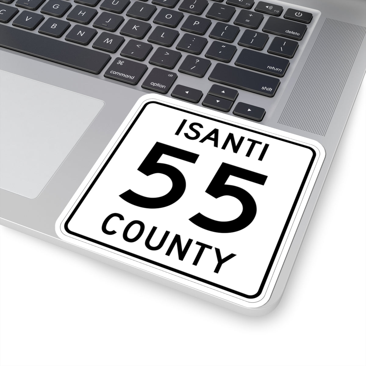 Isanti County 55 MN (Minnesota) (Road Sign) STICKER Vinyl Kiss-Cut Decal