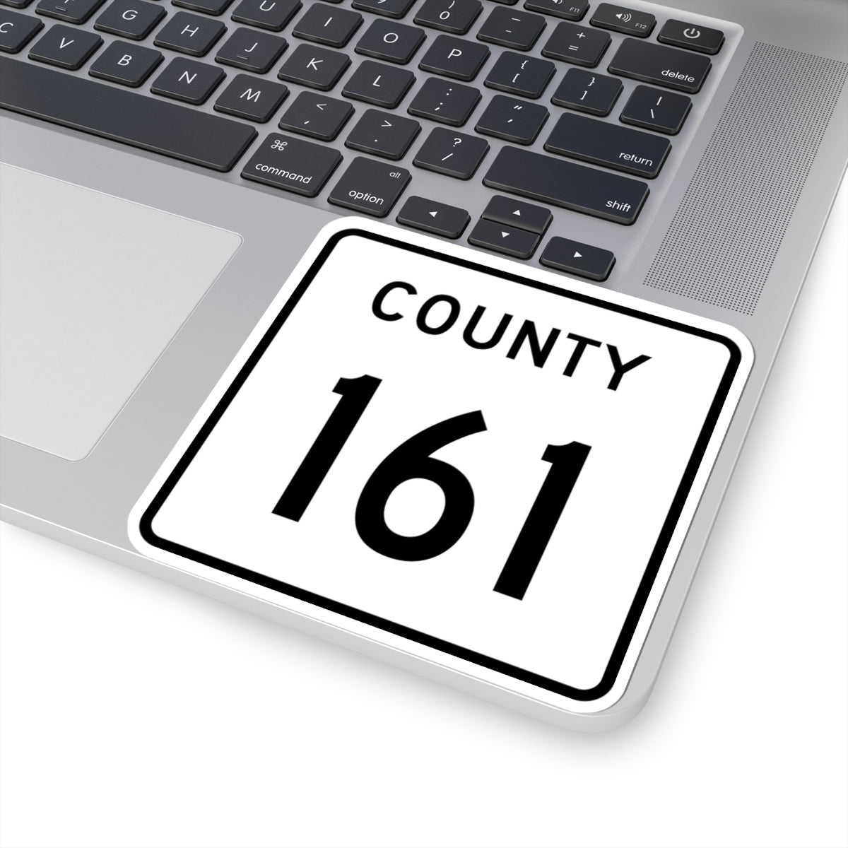 County 161 square (Minnesota) (Road Sign) STICKER Vinyl Kiss-Cut Decal