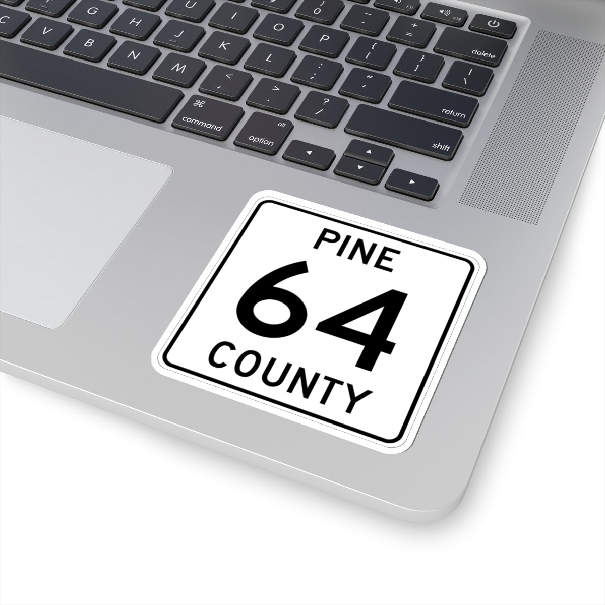 Pine County Route 64 MN (Minnesota) (Road Sign) STICKER Vinyl Kiss-Cut Decal
