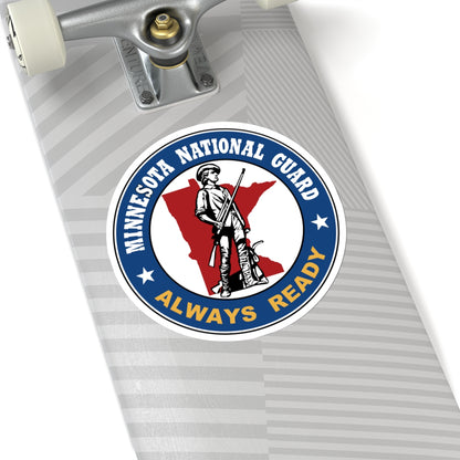 Seal of the Minnesota National Guard - STICKER Vinyl Kiss-Cut Decal