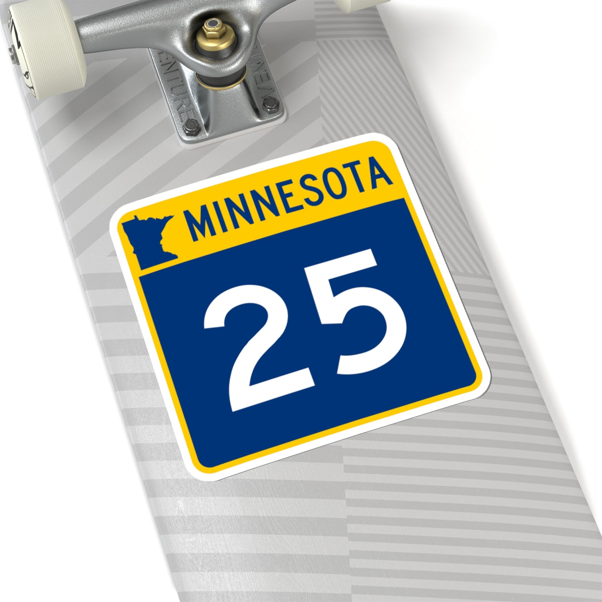 MN-25 (Minnesota) (Road Sign) STICKER Vinyl Kiss-Cut Decal