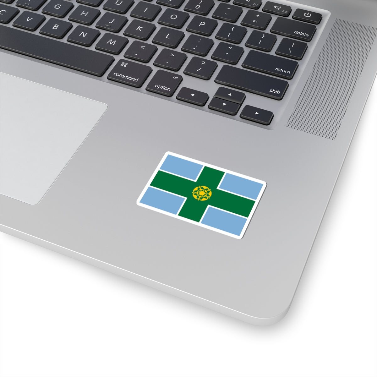 Derbyshire flag (England) STICKER Vinyl Kiss-Cut Decal