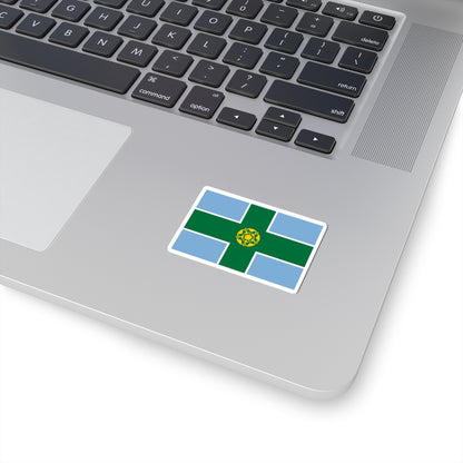 Derbyshire flag (England) STICKER Vinyl Kiss-Cut Decal