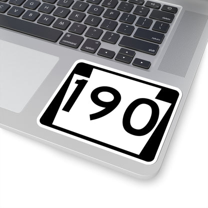 PA-190 (Pennsylvania) (Road Sign) STICKER Vinyl Kiss-Cut Decal