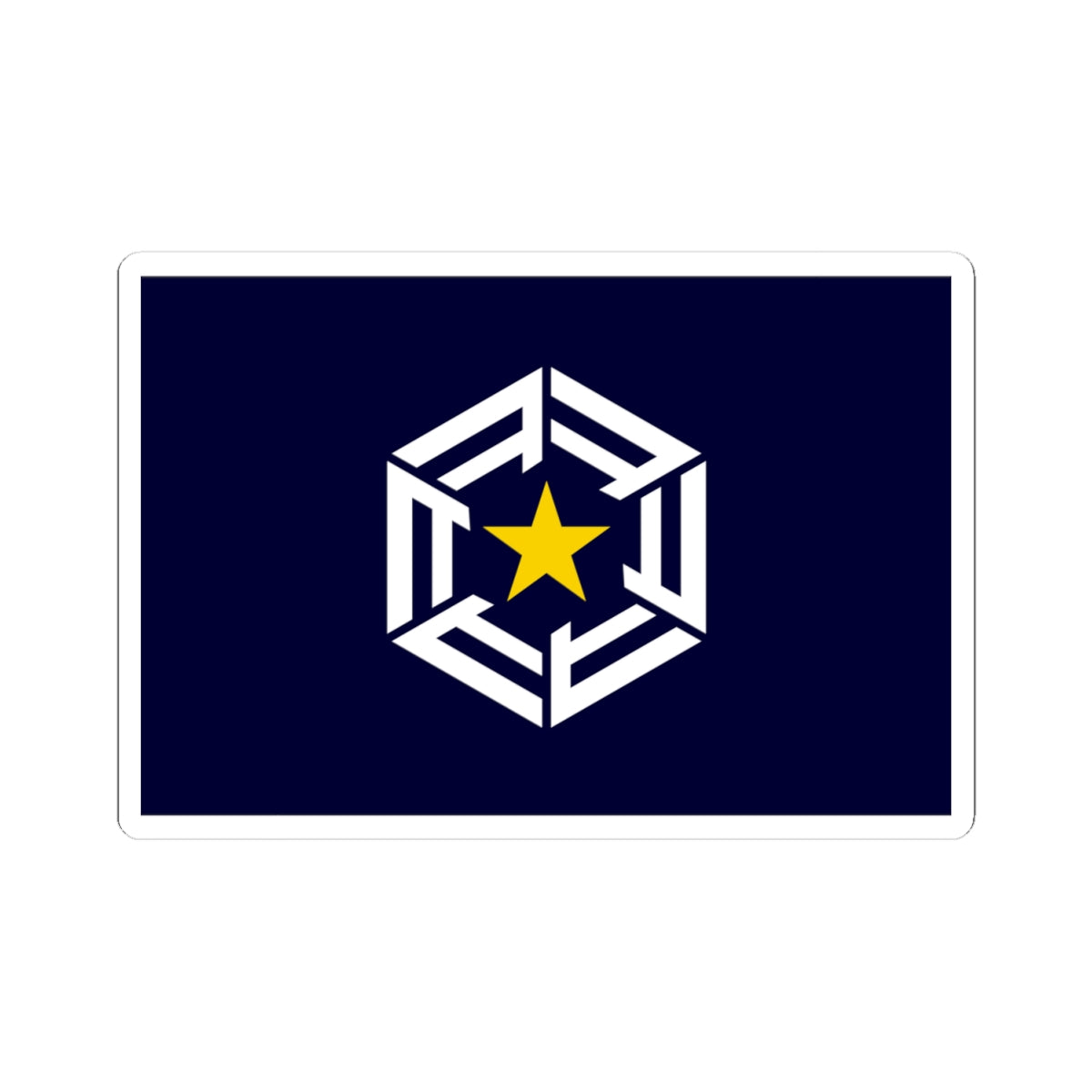 Flag of Ōmu Hokkaido (Japan) STICKER Vinyl Kiss-Cut Decal