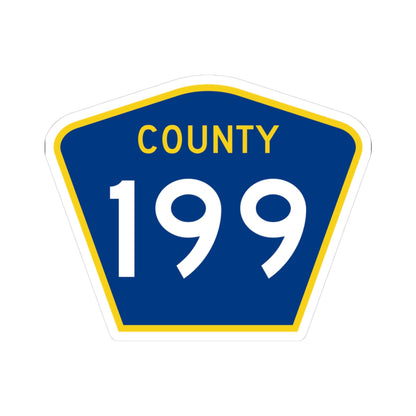 County 199 MN (Minnesota) (Road Sign) STICKER Vinyl Kiss-Cut Decal