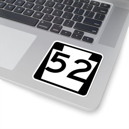 PA-52 (Pennsylvania) (Road Sign) STICKER Vinyl Kiss-Cut Decal
