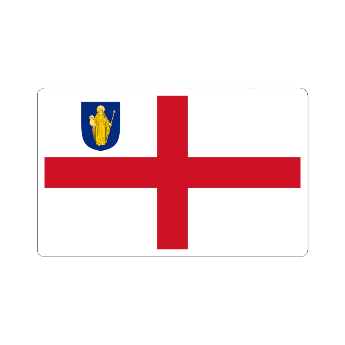 Flag of the Diocese of Salisbury (England) STICKER Vinyl Kiss-Cut Decal