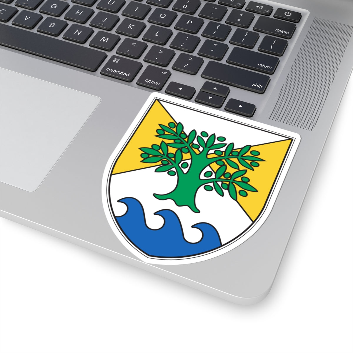 Ankaran Grb - Coat of Arms (Slovenia) (Coat of Arms) STICKER Vinyl Kiss-Cut Decal