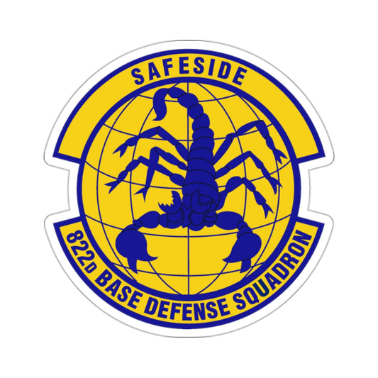 822 Base Defense Squadron ACC (U.S. Air Force) STICKER Vinyl Kiss-Cut Decal