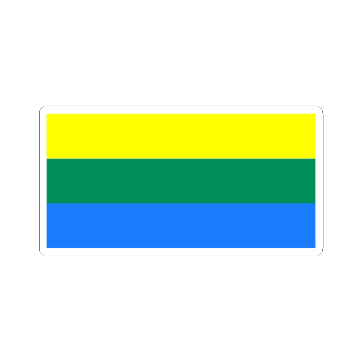 Flag of Ishimsky rayon Tyumen oblast (Russia) STICKER Vinyl Kiss-Cut Decal
