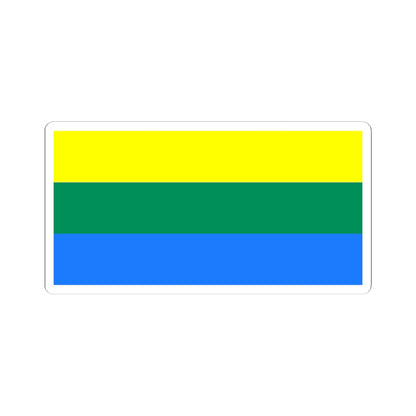 Flag of Ishimsky rayon Tyumen oblast (Russia) STICKER Vinyl Kiss-Cut Decal