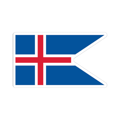 Flag of Iceland state (Iceland) STICKER Vinyl Kiss-Cut Decal