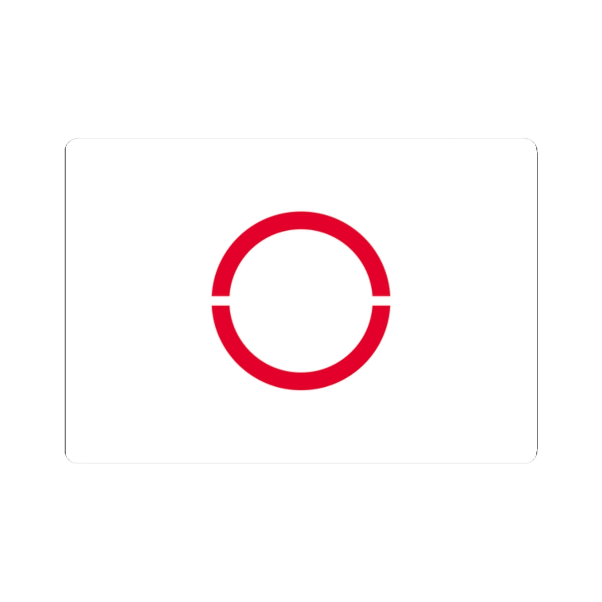 Flag of Okaya Nagano (Japan) STICKER Vinyl Kiss-Cut Decal
